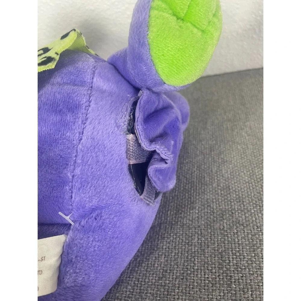 Dan Dee Purple Dinosaur Plush Neon Green Leopard Print Tank Top Interactive Toy